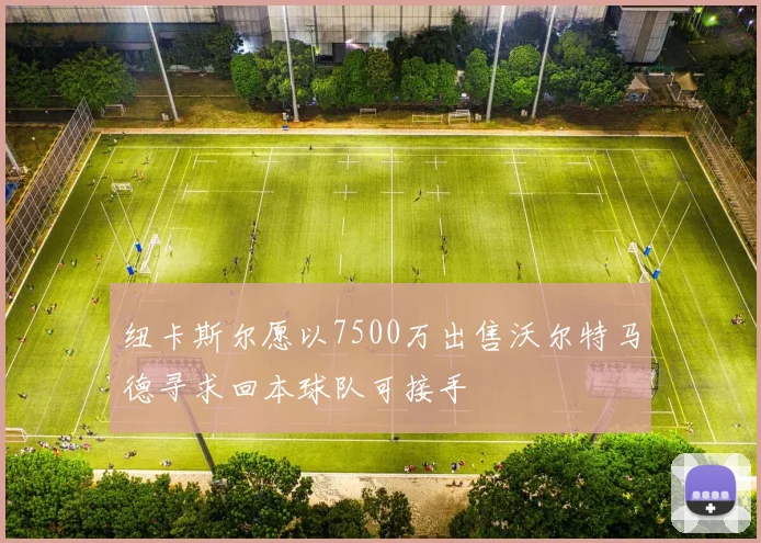 纽卡斯尔愿以7500万出售沃尔特马德寻求回本球队可接手